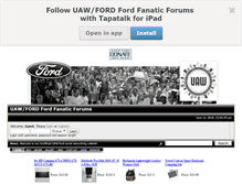 Tablet Screenshot of fordfanaticforums.smfforfree2.com