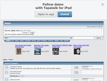 Tablet Screenshot of demo.smfforfree2.com