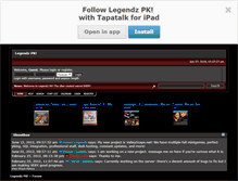 Tablet Screenshot of legendzpk.smfforfree2.com