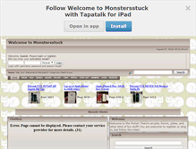 Tablet Screenshot of monstersstuck.smfforfree2.com