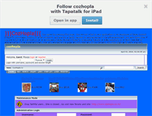 Tablet Screenshot of c0zhopla.smfforfree2.com