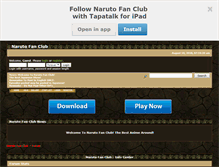 Tablet Screenshot of narutofanclub.smfforfree2.com