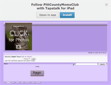 Tablet Screenshot of pittcountymomsclub.smfforfree2.com
