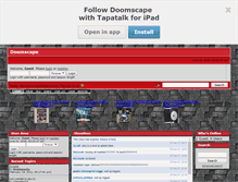 Tablet Screenshot of doomscape.smfforfree2.com