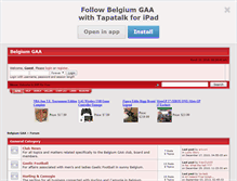 Tablet Screenshot of belgiumgaa.smfforfree2.com