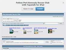 Tablet Screenshot of pksoccer.smfforfree2.com