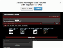 Tablet Screenshot of pownagescape.smfforfree2.com