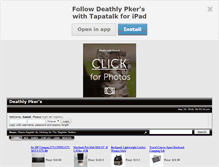Tablet Screenshot of deathlypkers.smfforfree2.com