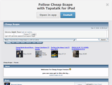 Tablet Screenshot of cheapscape.smfforfree2.com
