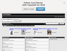 Tablet Screenshot of lorddevon.smfforfree2.com